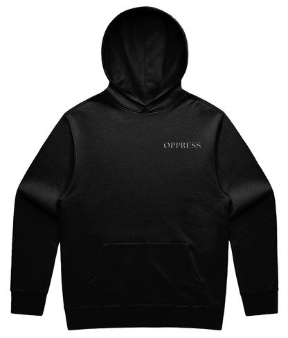 [RUFF AROUND THE EDGES] Relaxed Hoodie BLCK - Oppress