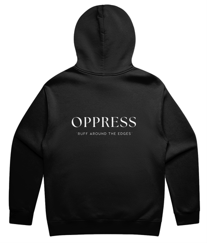 [RUFF AROUND THE EDGES] Relaxed Hoodie BLCK - Oppress